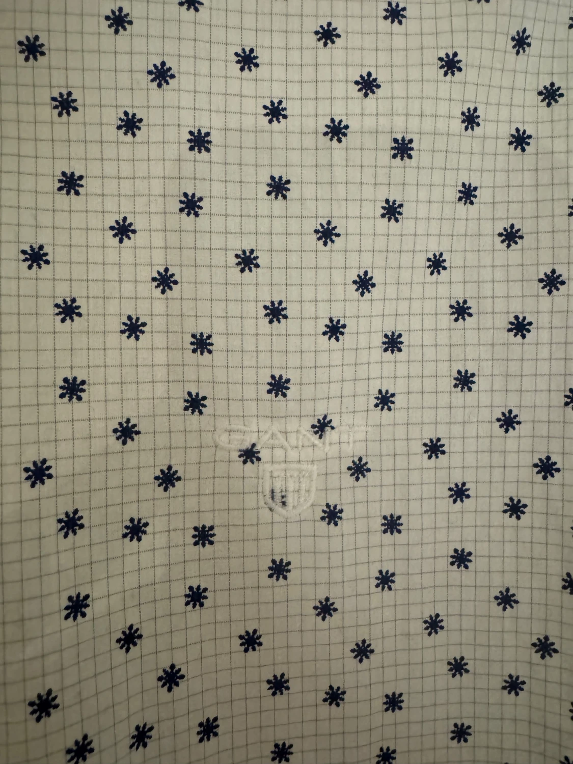 Vit snöflinge-mönstrad skjorta från GANT - 2