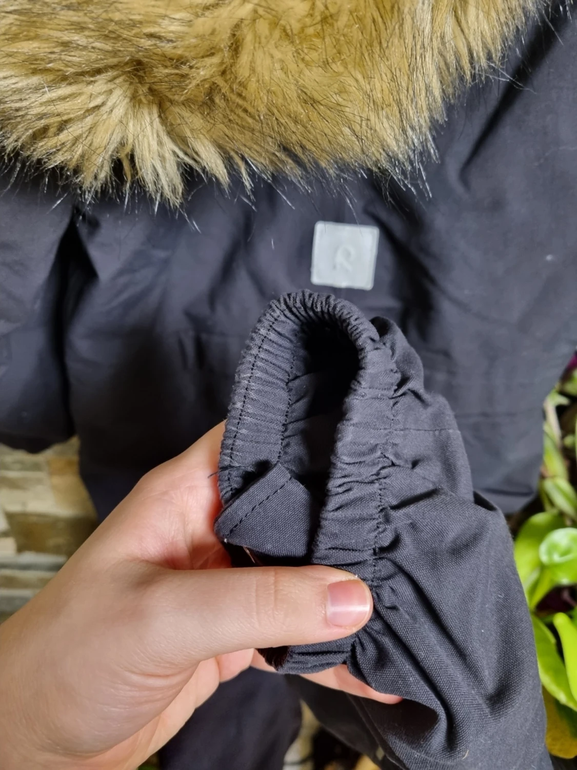 Svart overall från Reima med fuskpäls - 2