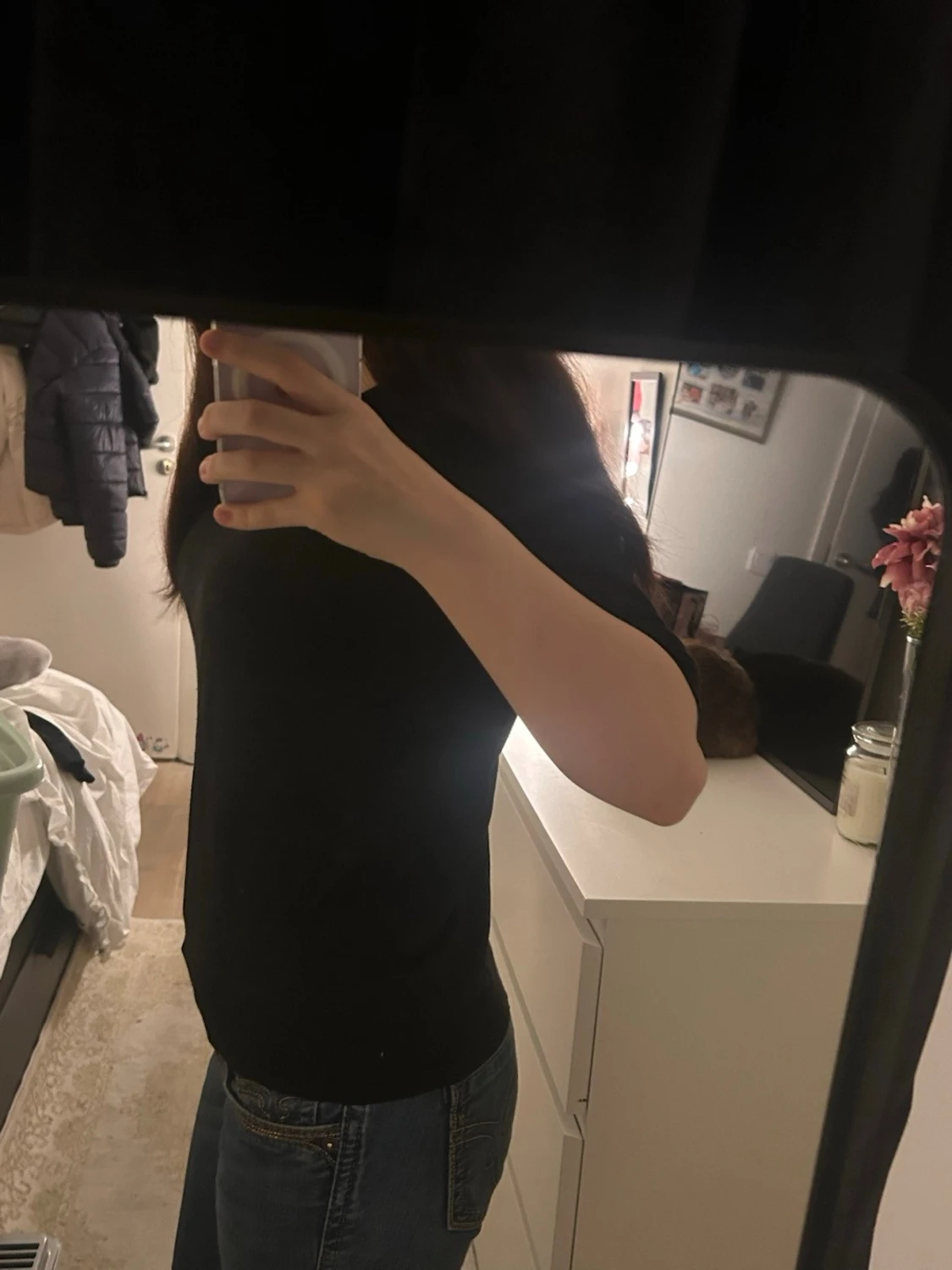 Svart topp från H&M Basics, M - 1