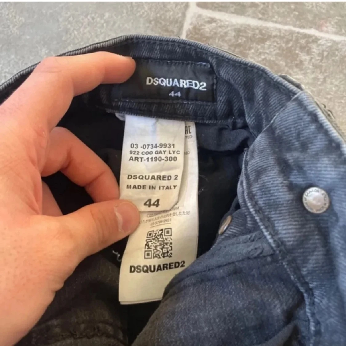 Svarta slitna jeans från Dsquared2 - 3