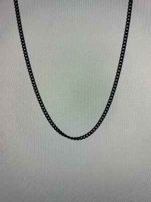 Silver herr halsband kedja - Silvrig herr halsband, använd ett fåtal gånger