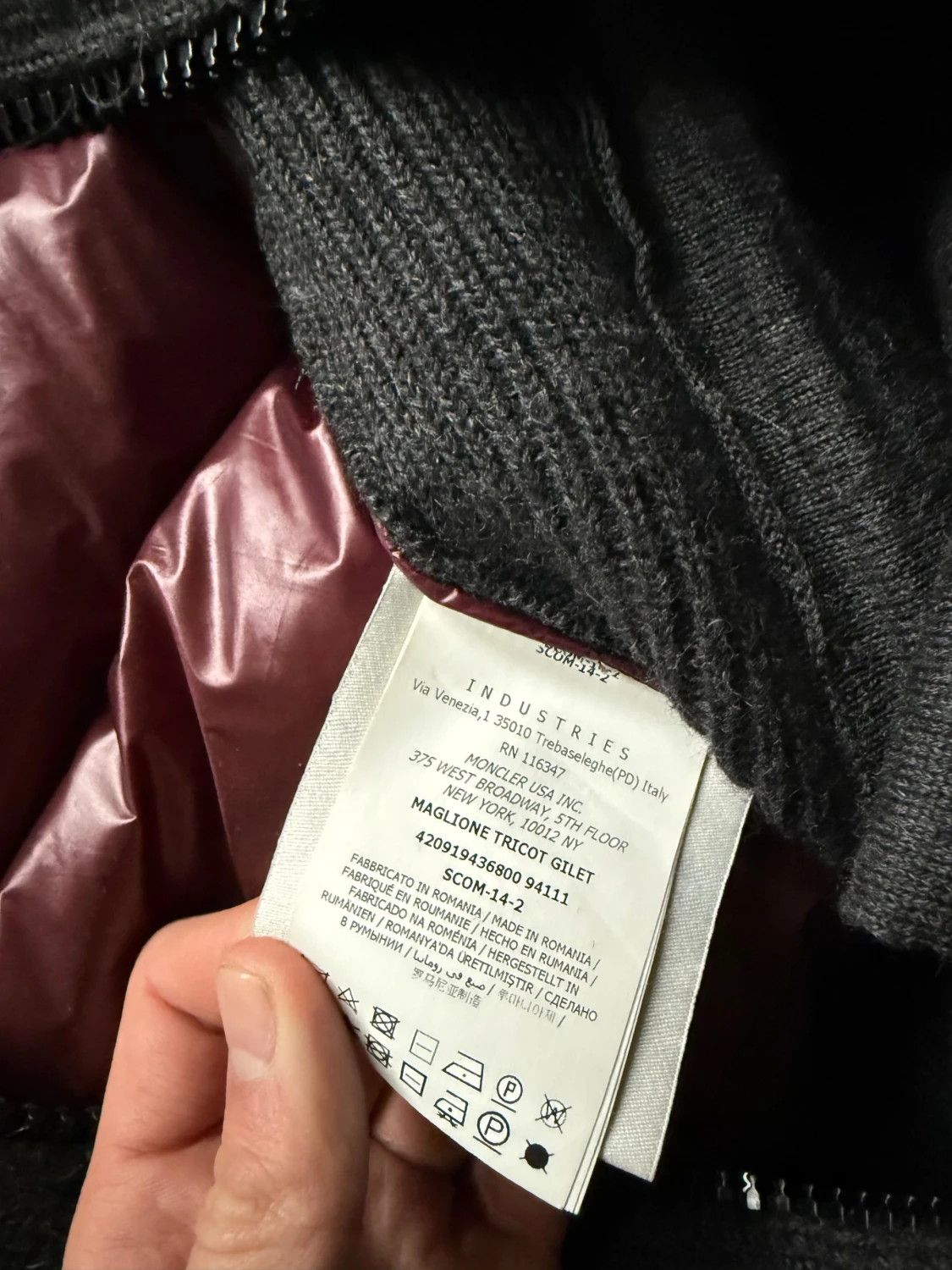 Moncler Backpadded West Vinröd - 3