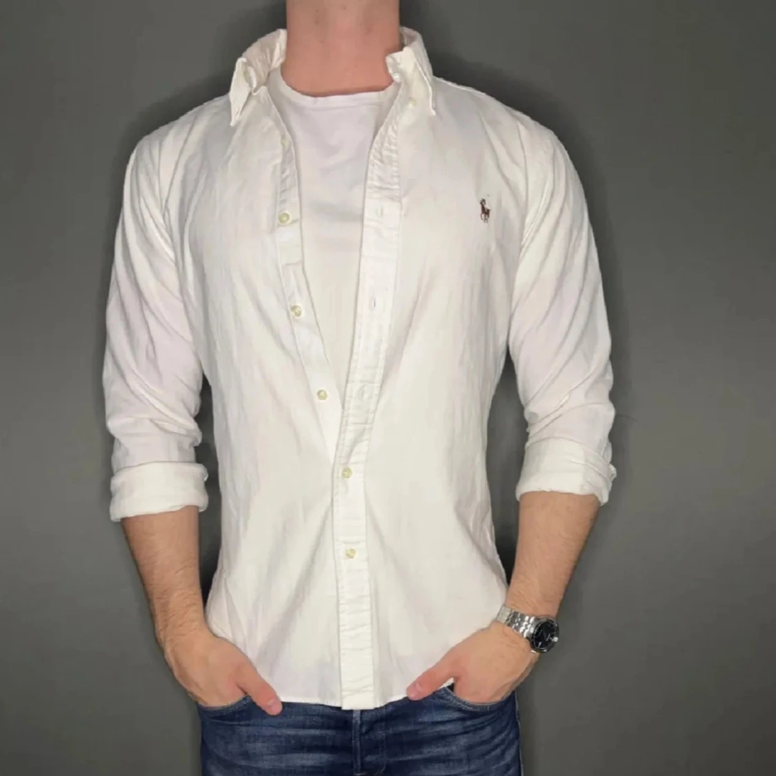 Vit Ralph lauren skjorta