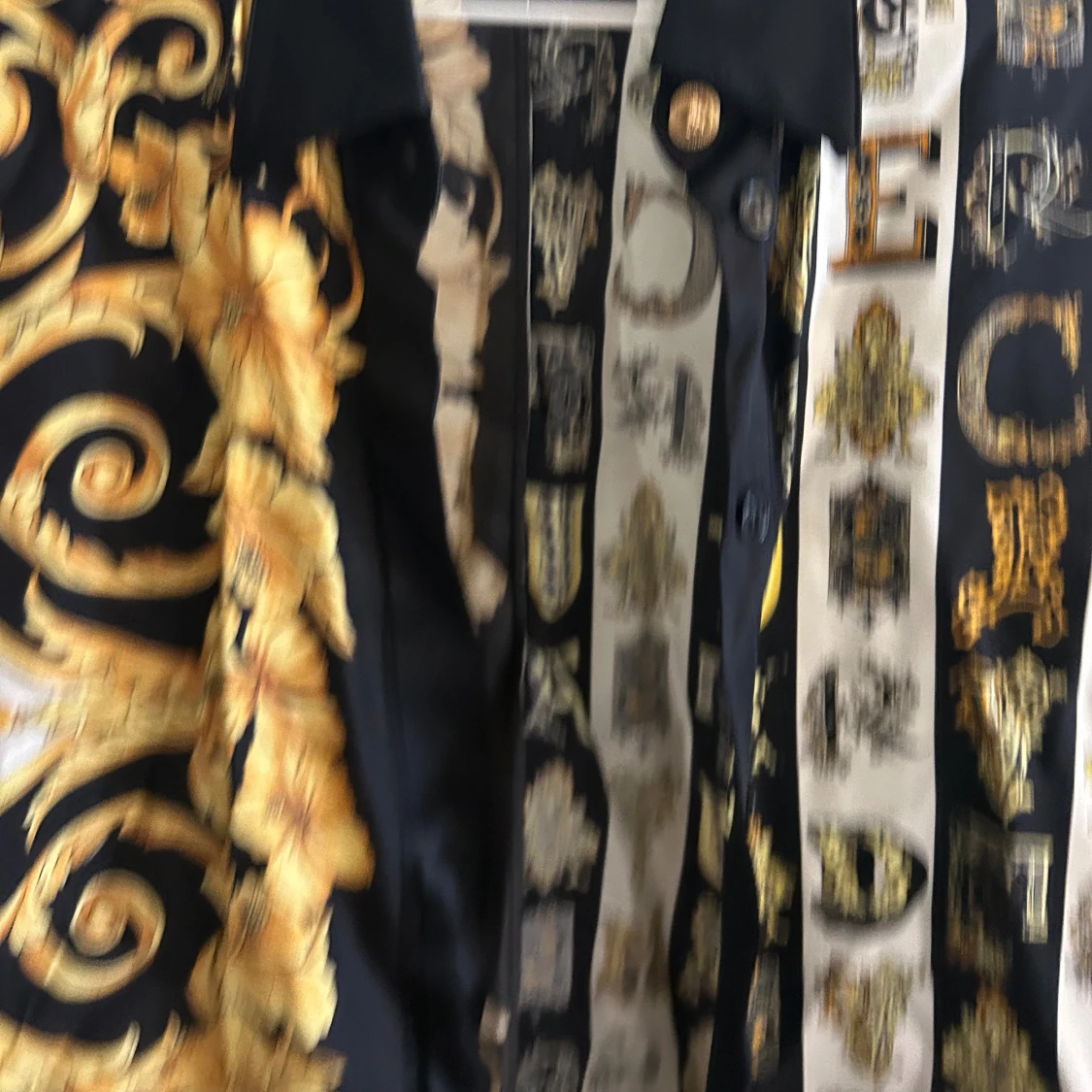 Versace blommig och randig skjorta - 4