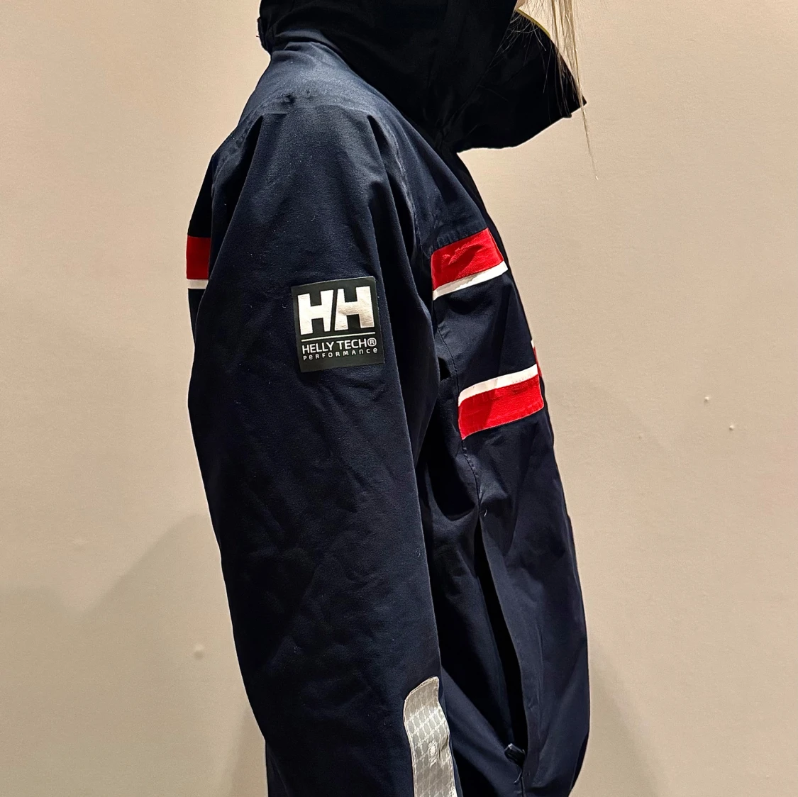 Helly Hansen marinblå seglarjacka - 3