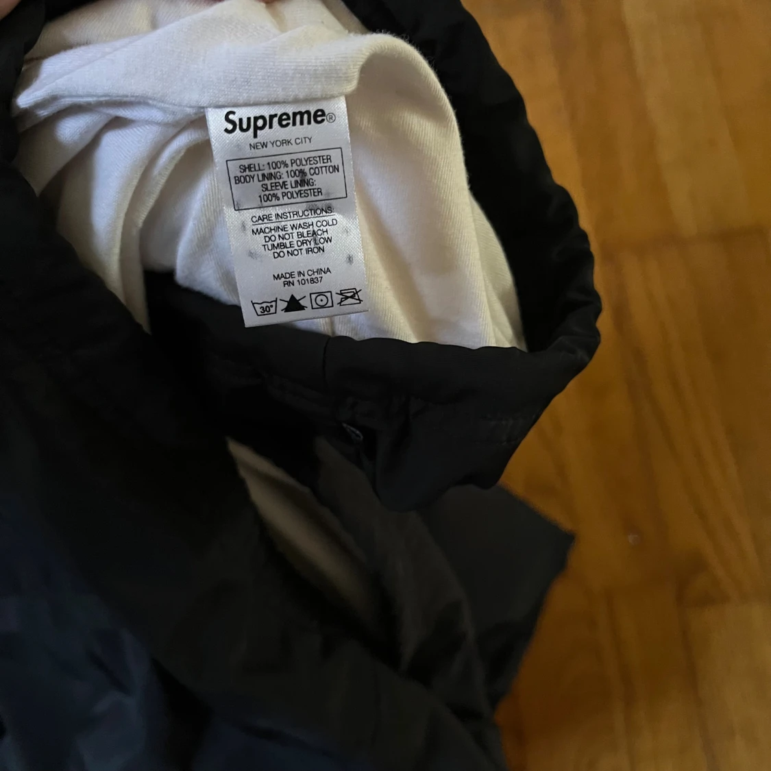 Supreme x Spitfire svart coachjacka L - 3