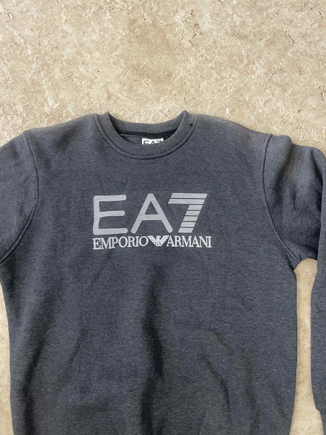 Mörkgrå EA7 Emporio Armani sweatshirt - 2