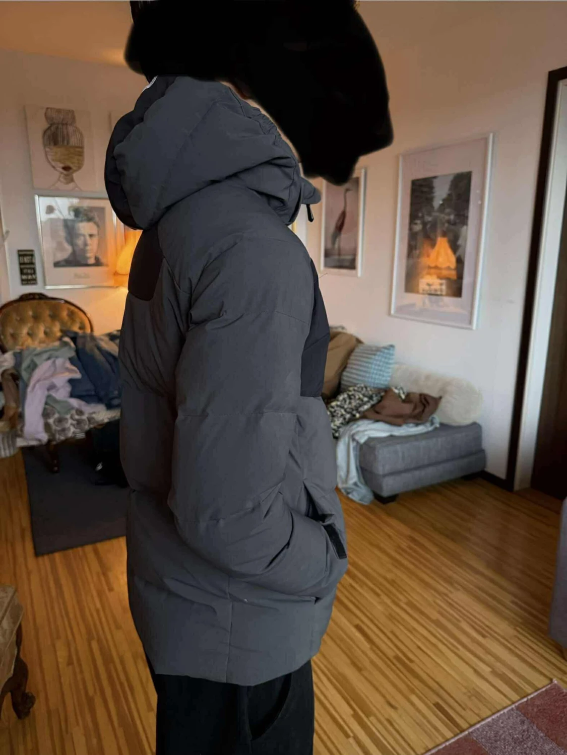 Mörkgrå Sail Racing dunjacka