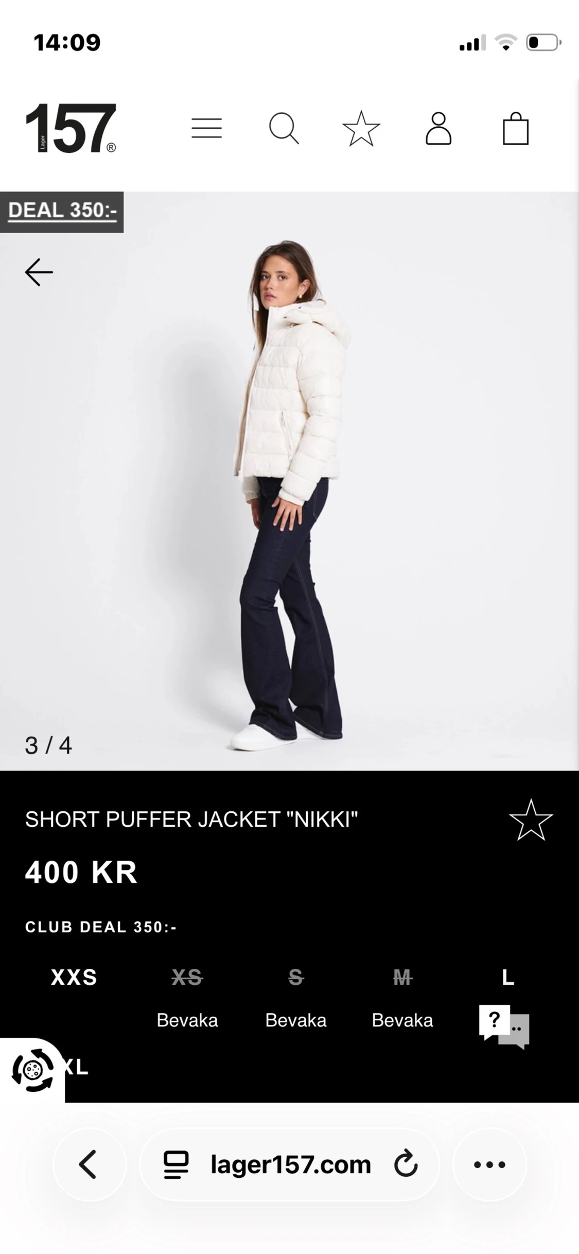 Vit lager 157 jacka  - 2