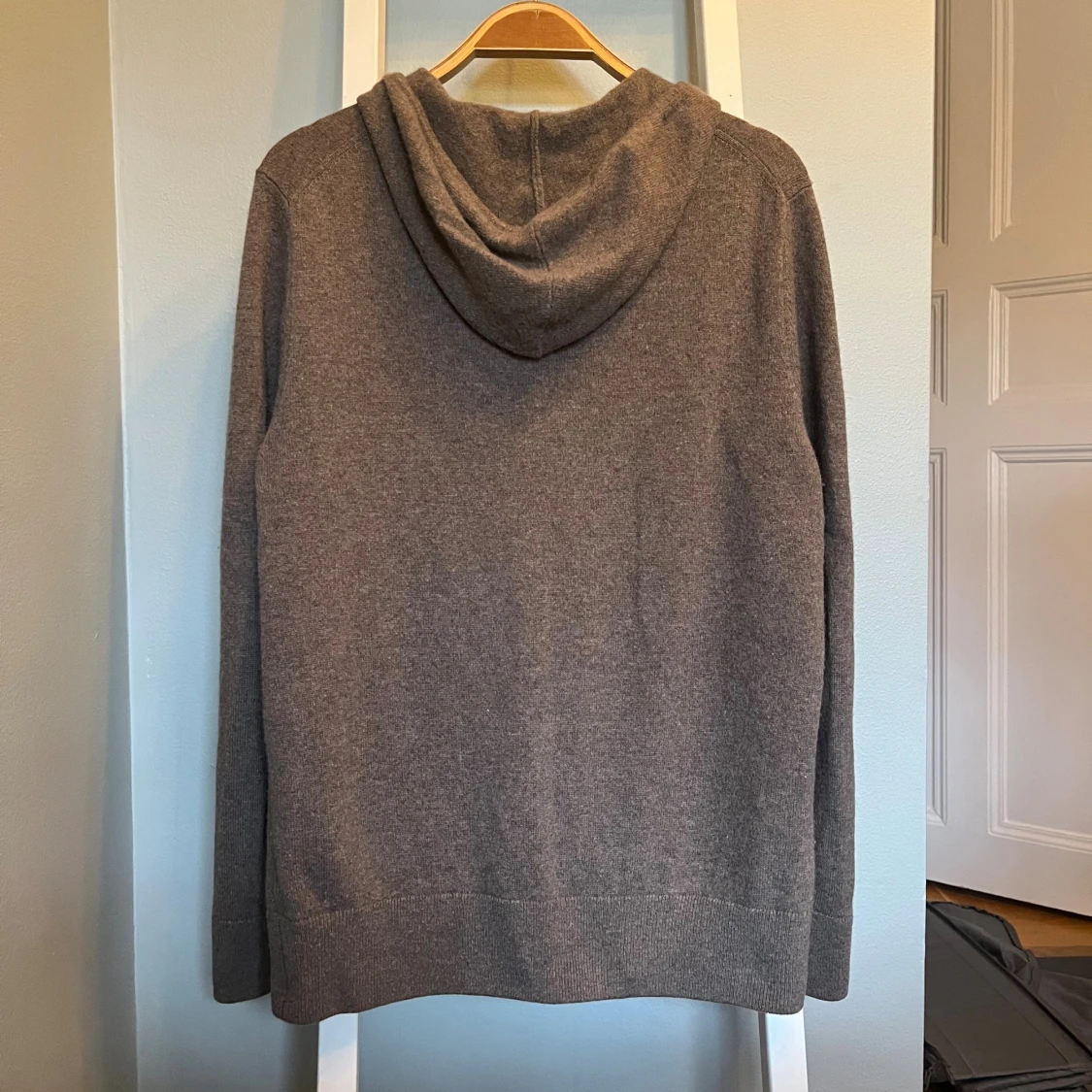 100% kashmir zip hoodie - 2