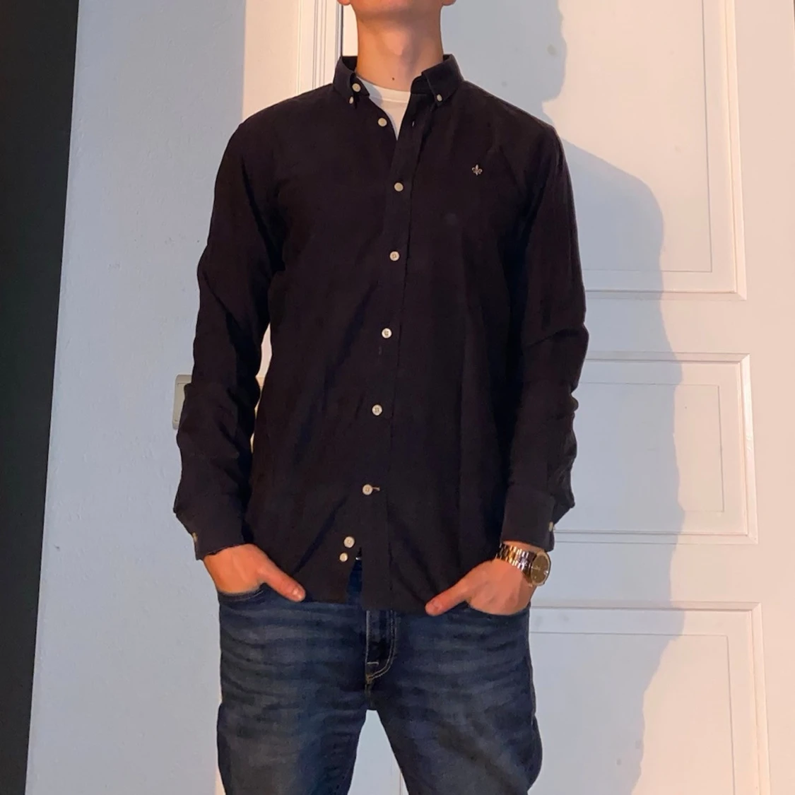 Mörkblå skjorta från Morris 