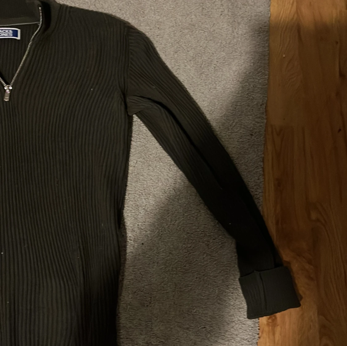 Svart ribbad half zip från Jack & Jones - 4