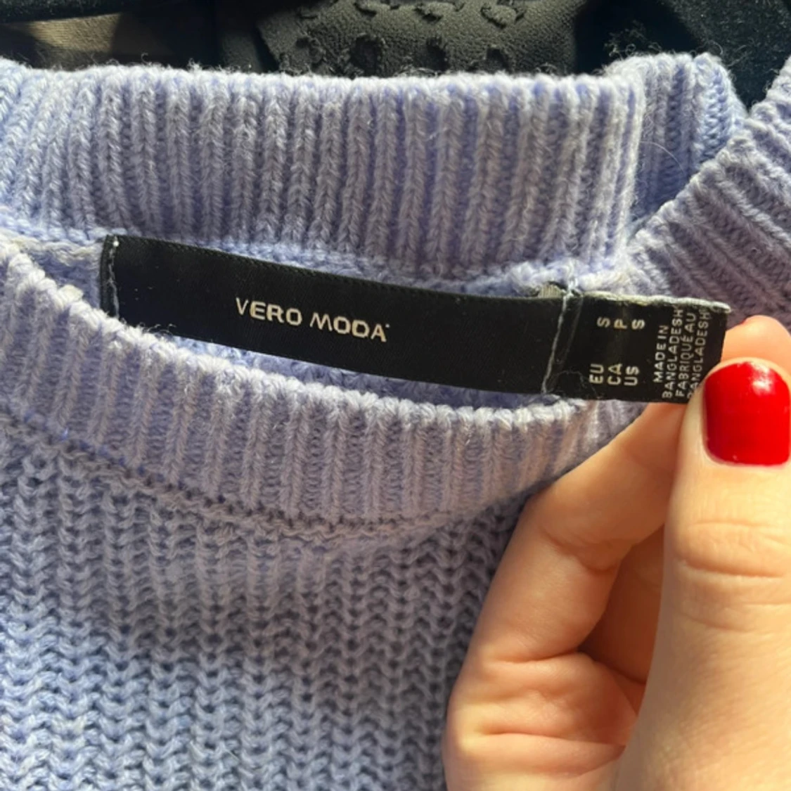 Ljuslila stickad tröja från Vero Moda - 2