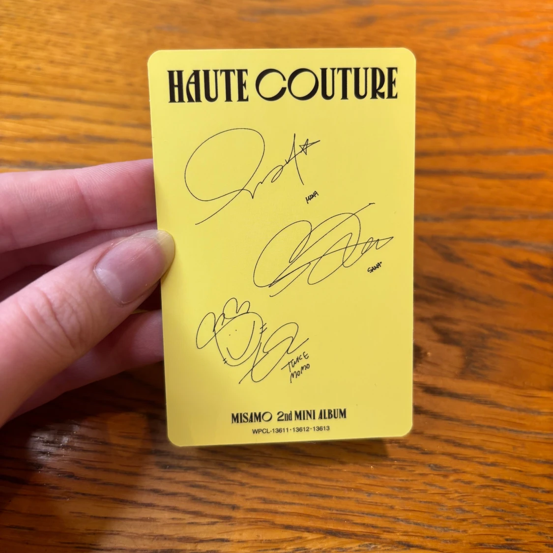 Misamo photocard  - 3