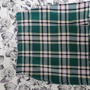 Grönrutig kjol med dragkedja - Rutig kjol med dragkedja. Storlek M men passar S bra.