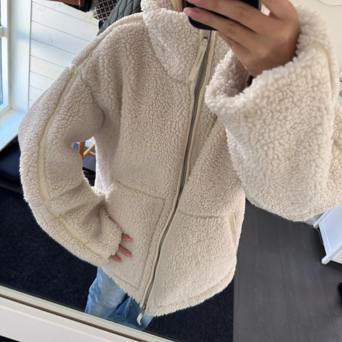 Beige teddyjacka från hm😍😍 - 2