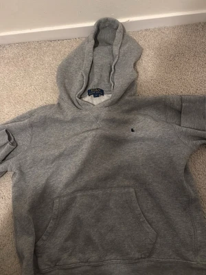 Ralph Lauren grå hoodie - Grå hoodie från Ralph lauren som passar dig som är 160 cm lång