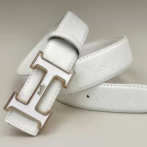 Vit Herme’s skärp med snyggt h spänne - Helt nytt herme’s skärp