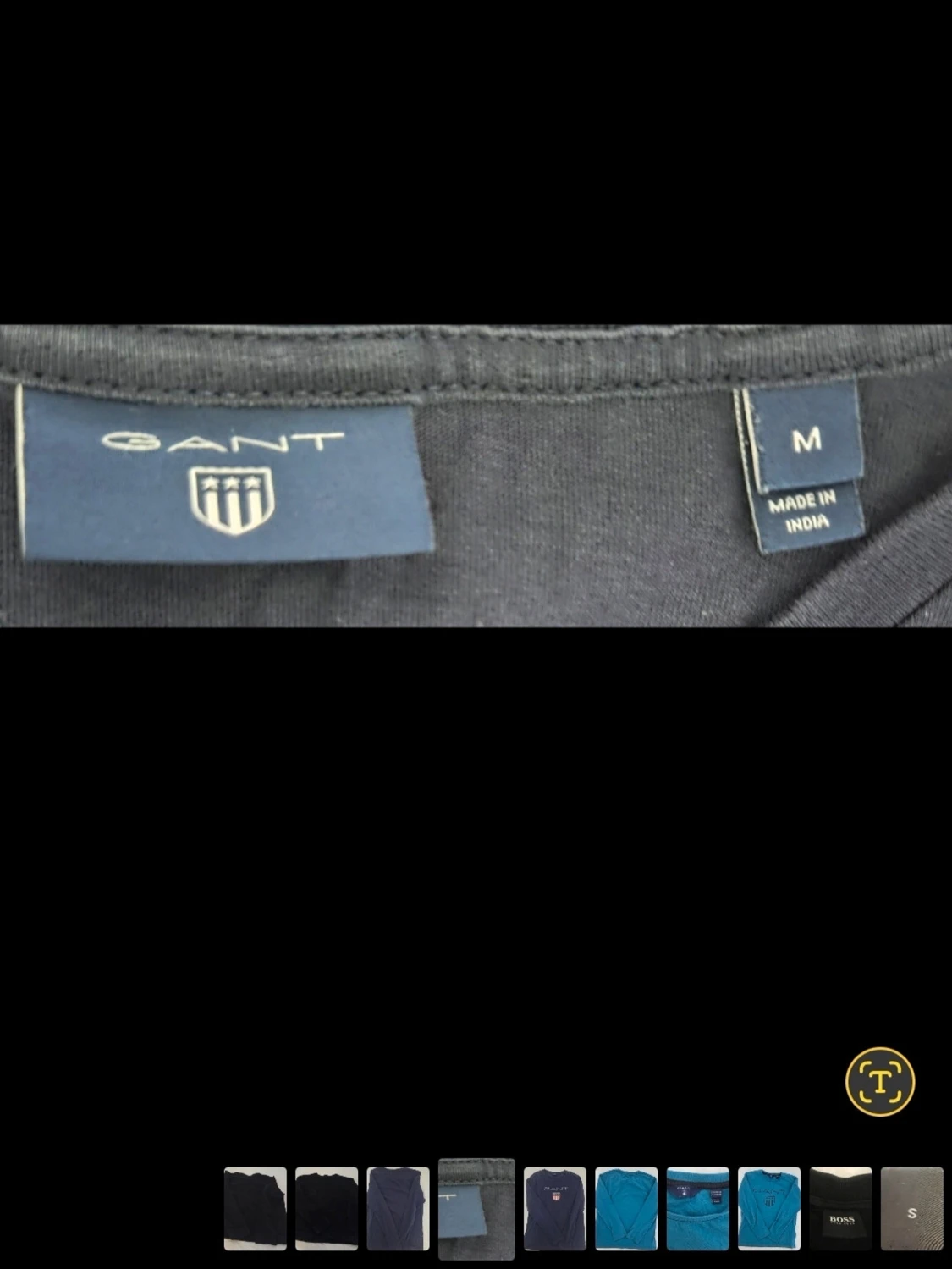 Marinblå långärmad topp från GANT - 2