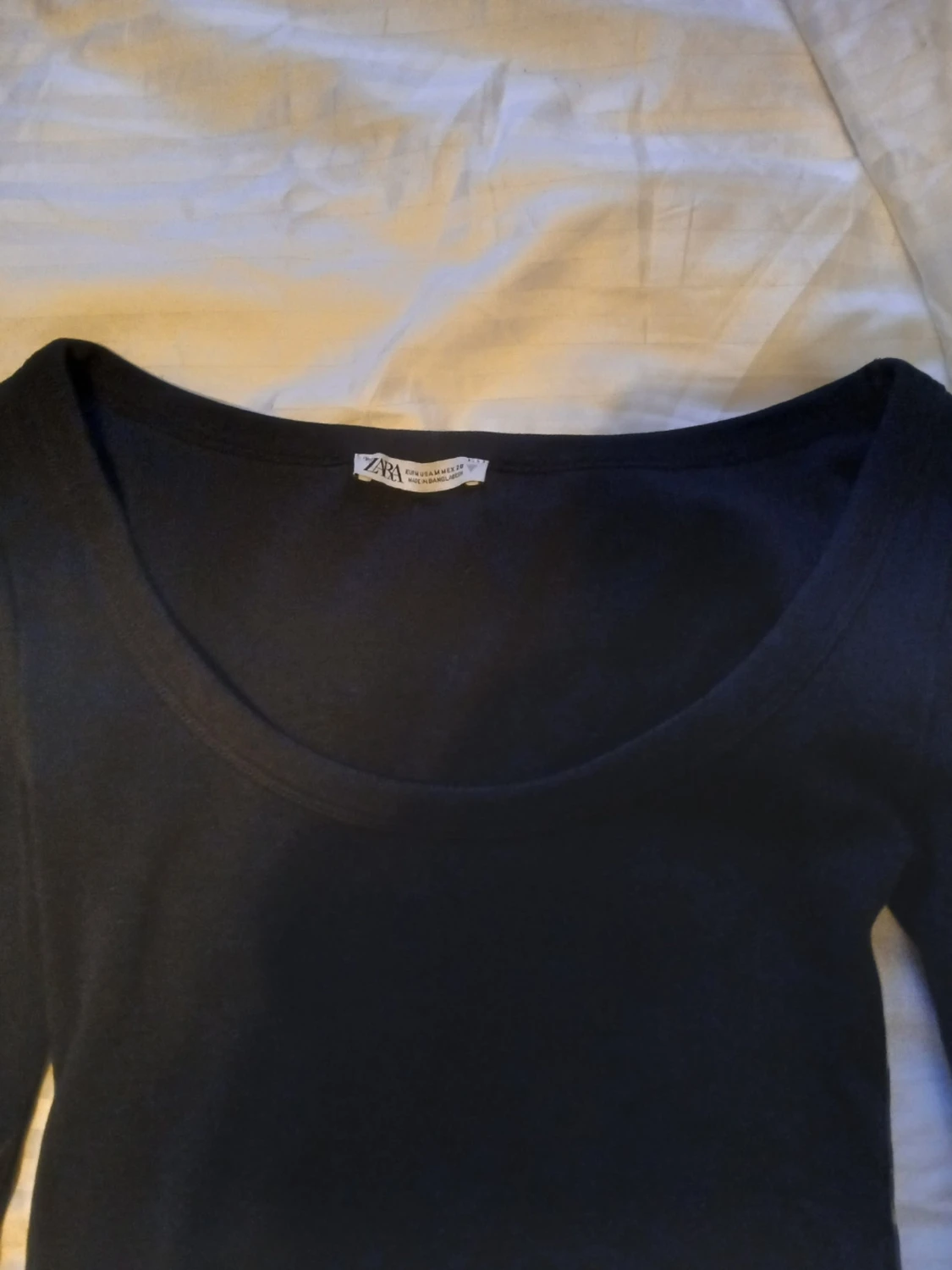 Svart långärmad topp från Zara - 1