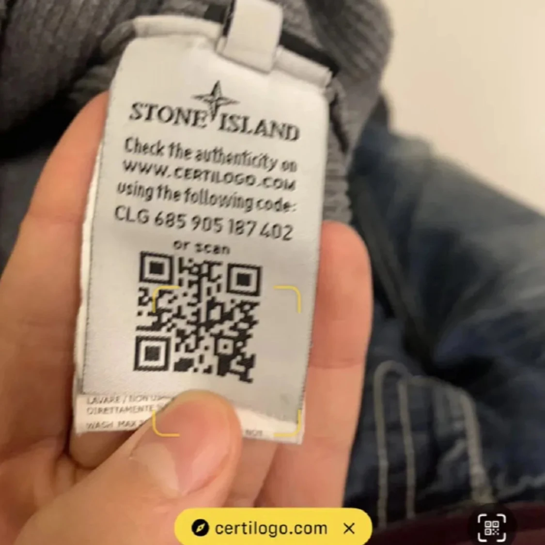 Grå stickad Stone Island tröja - 3