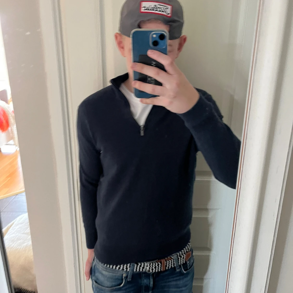 Ull quarter zip från Massimo Dutti