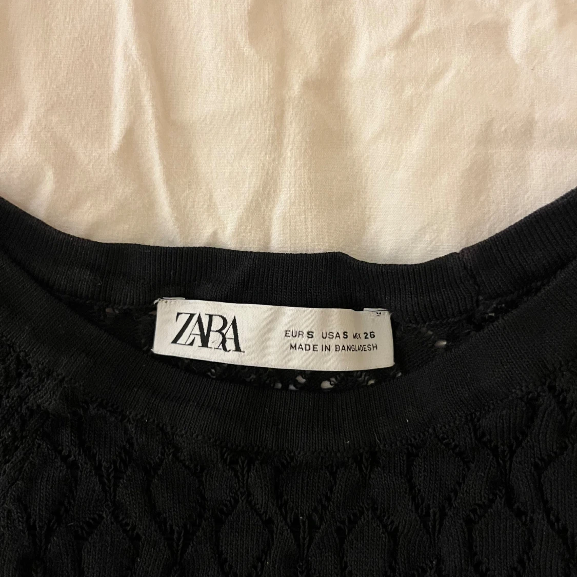 Svart stickad topp från Zara - 1