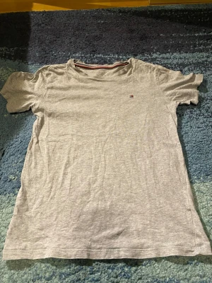 Tommy Hilfiger tröja  - Tommy Hilfiger t-shirt – XS 🤍 Enkel och stilren grå t-shirt med liten Tommy Hilfiger-logga på bröstet 👕 Perfekt basplagg som funkar till allt ✨ ✔️ Storlek: XS ✔️ Skick: Bra skick ✔️ Original Tommy Hilfiger Hör av dig vid frågor 📩💫