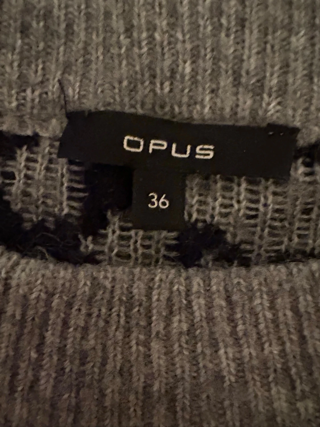 Grå leopardmönstrad tröja - 1