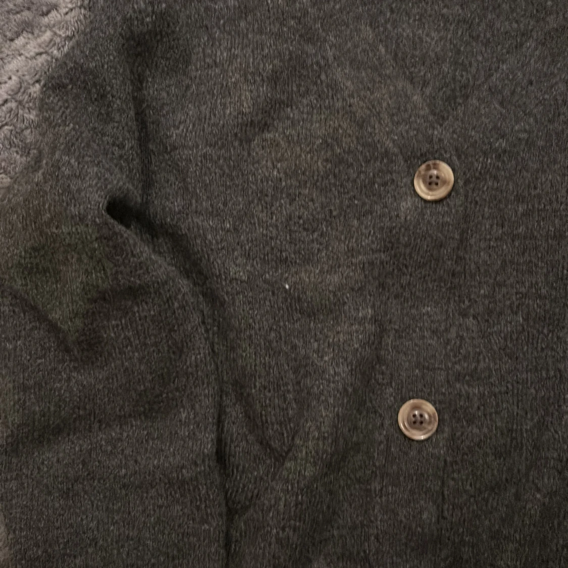 Mörkgrå kofta från 157 med knappar - 2