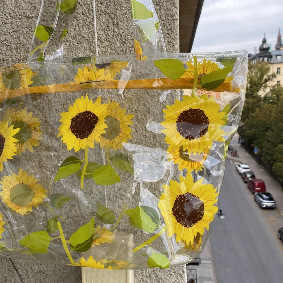 Unik solros plastväska - 2