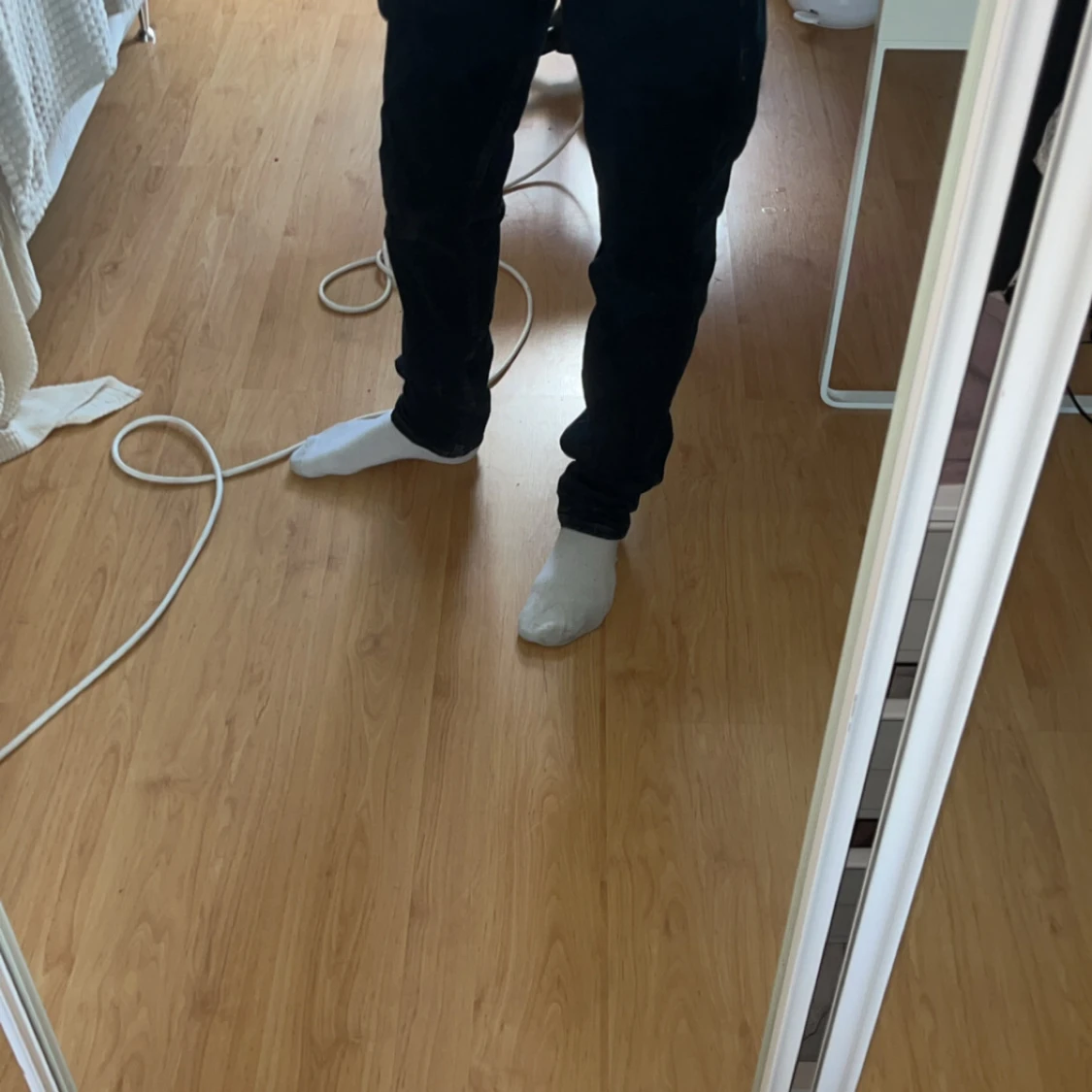 Mörkblå jeansbyxor från Lacoste  - 2