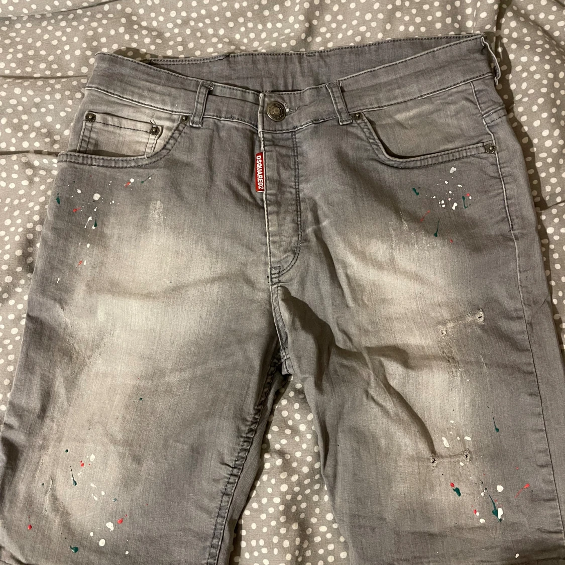 Grå jeansshorts från Dsquared2