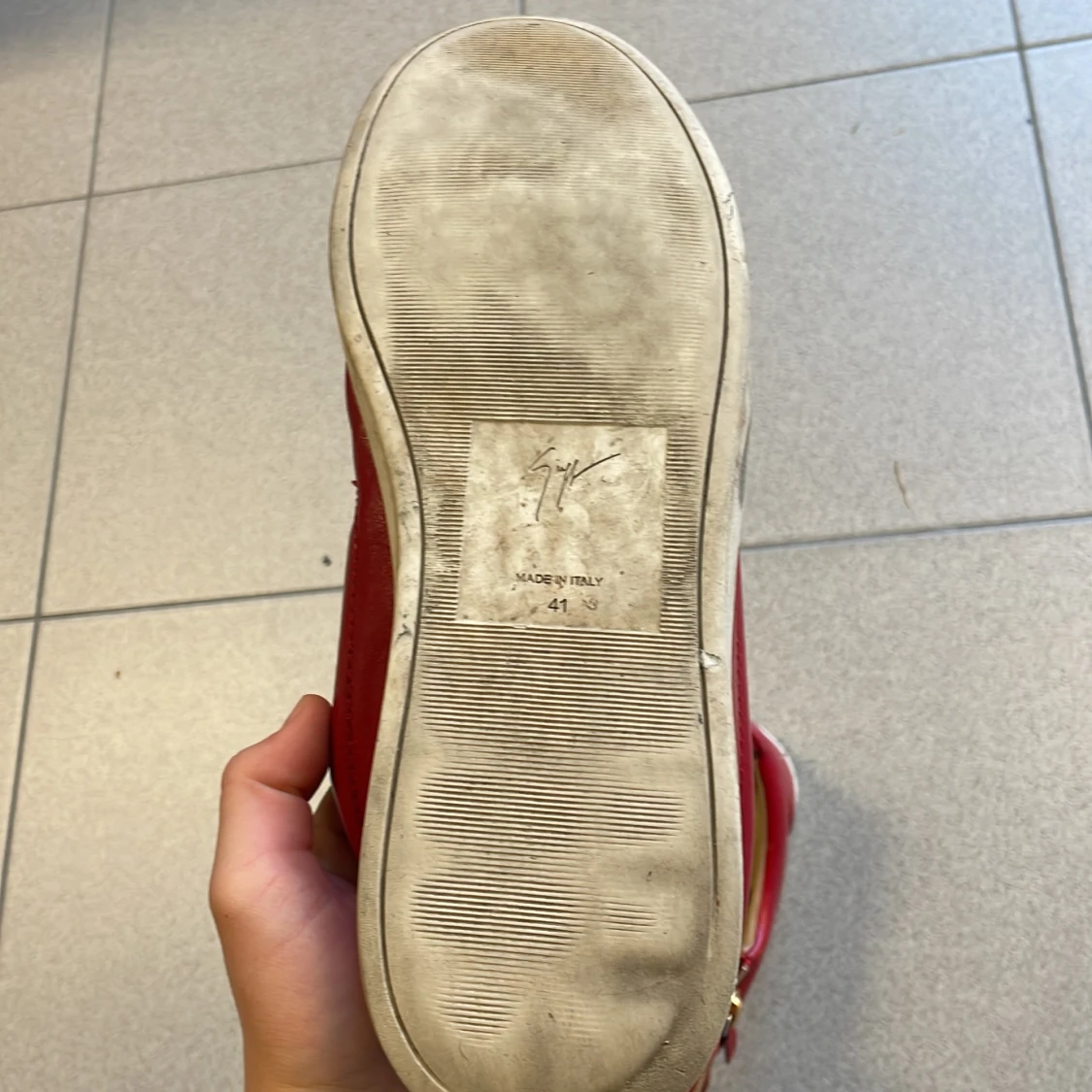 Röda sneakers från Giuseppe Zanotti - 3