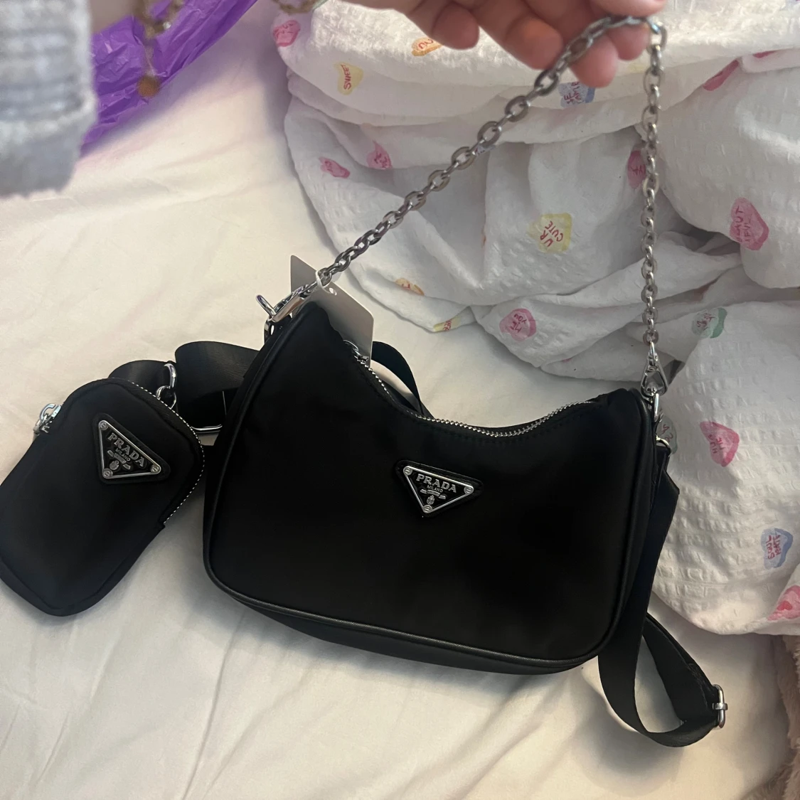 Svart axelväska  - 4