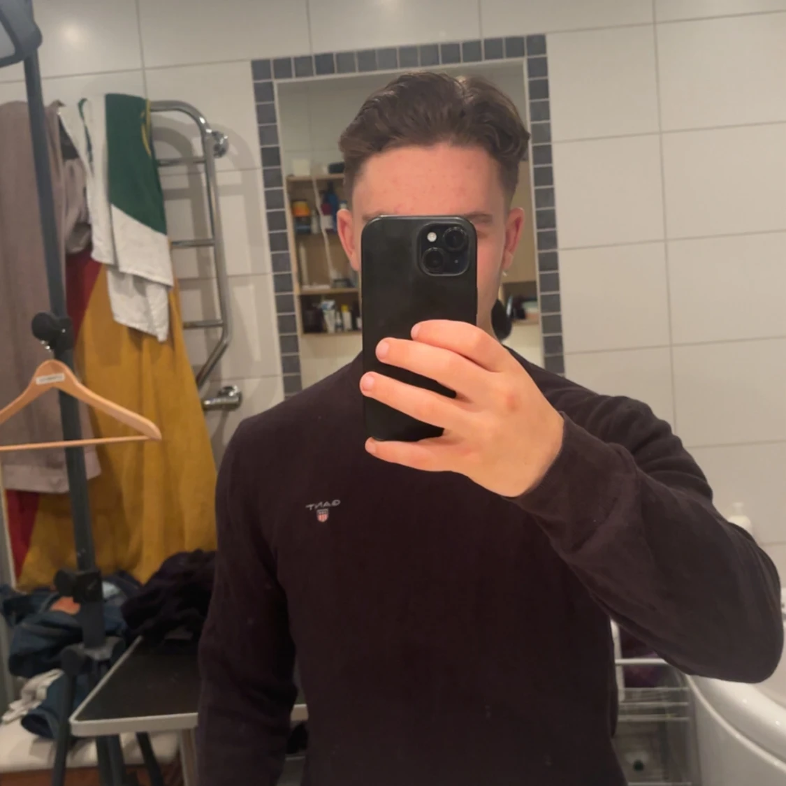 Svart stickad tröja från GANT