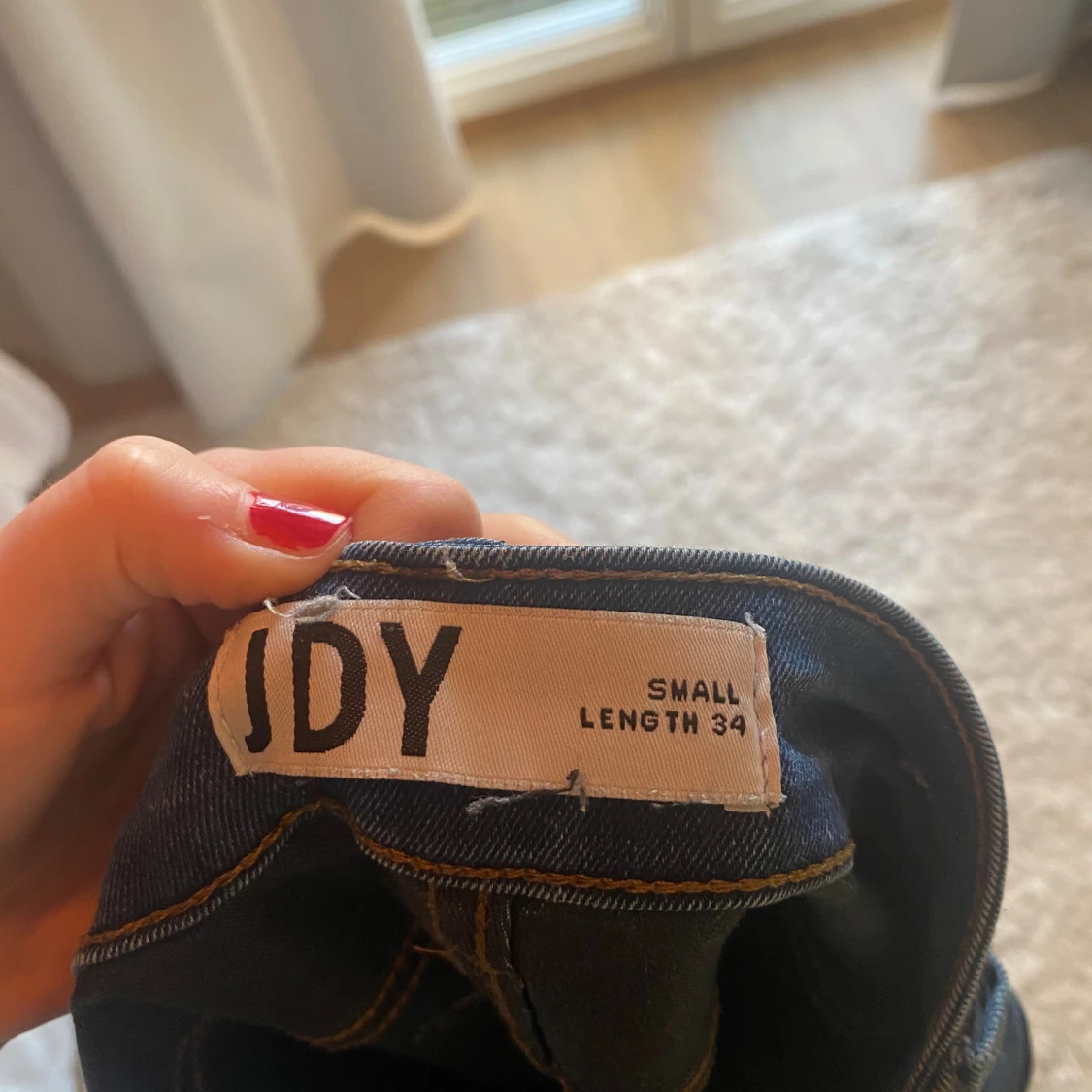 Blå bootcut jeans från JDY, small - 3