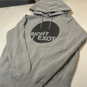 Grå hoodie med tryck - Snygg grå hoodie i super skick, pris kan diskuteras skriv om ni har fler frågor! 🤩