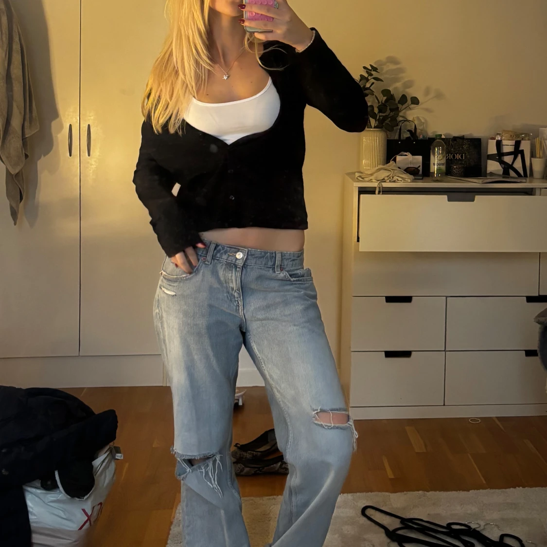 Svart kofta st tropez