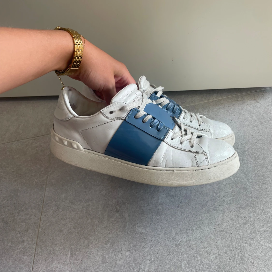 Valentino Garavani Open sneakers vit/blå - 1