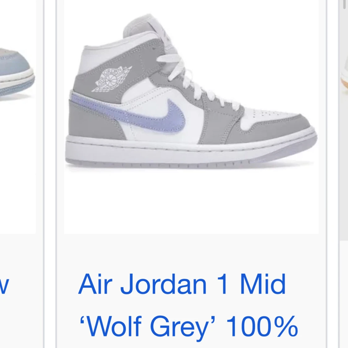 Nike Air Jordan 1 Mid vit/grå 38.5 - 4