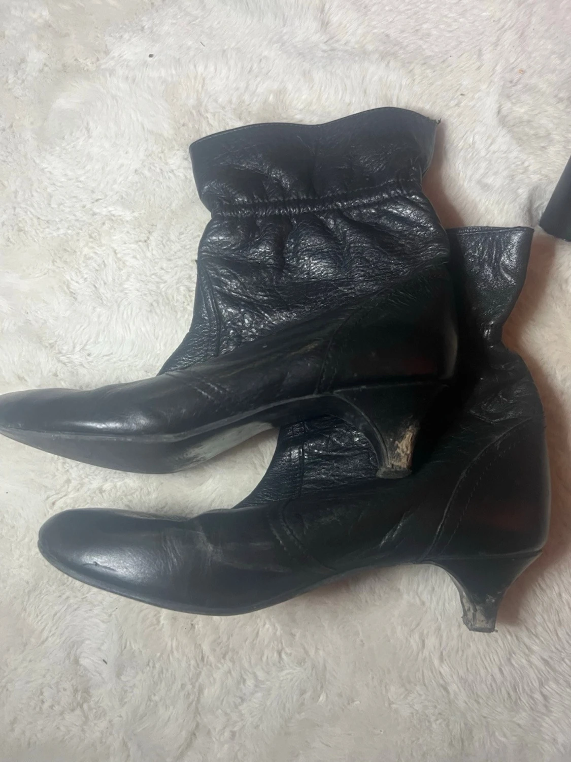 Svarta skinnstövlar - 1