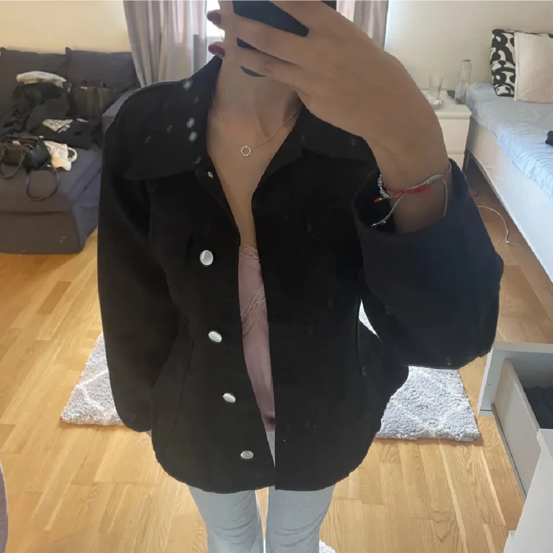 Svart jeansjacka  - 2