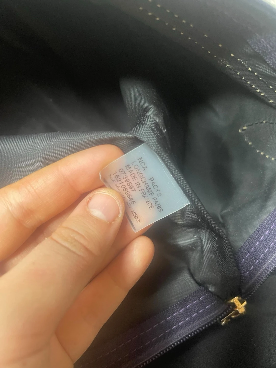 Mörkblå handväska från Longchamp - 3