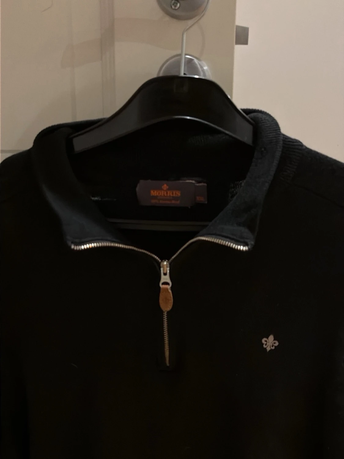 Svart halvzip tröja från Morris - 1