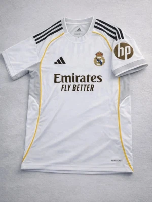 Real Madrid Bellingham matchtröja - Säljer min Real Madrid hemmatröja från säsongen 2023/2024 med Bellingham #5 på ryggen. Riktigt snygg klassisk vit design med fina gulddetaljer. Tröjan är från Adidas och sitter bra med slim fit-passform.  Storlek: M  Passform: Slim fit  Skick: Väldigt bra, sparsamt använd  Material: Aeroready – bekväm och luftig  Originaldetaljer: Klubblogga, sponsortryck och namn/nummer i fint skick  Perfekt både att bära till match, träning eller till vardags om du är Real-fan. Säljer den då den inte kommer ti