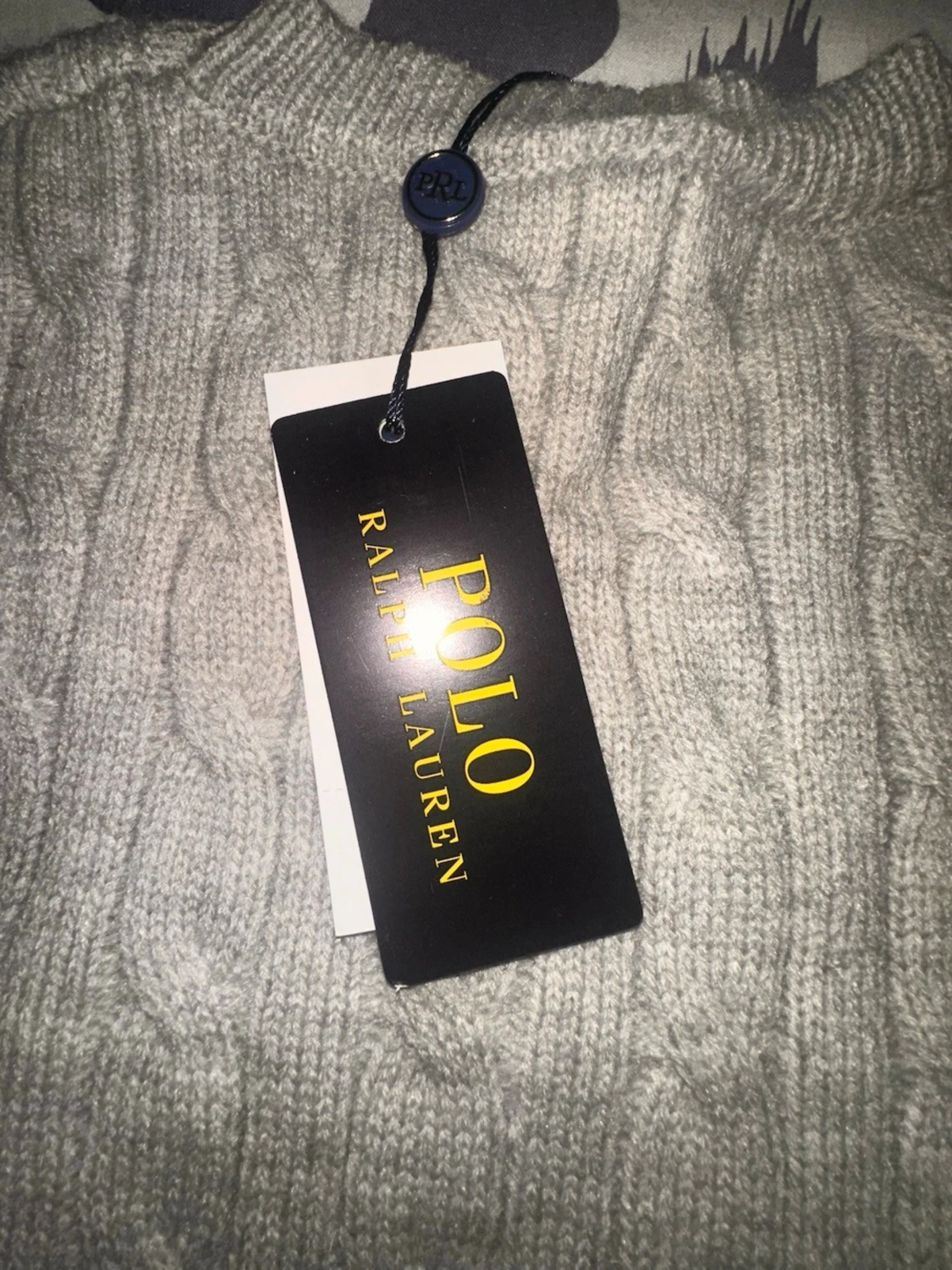 Grå kabelstickad tröja Polo Ralph Lauren - 3