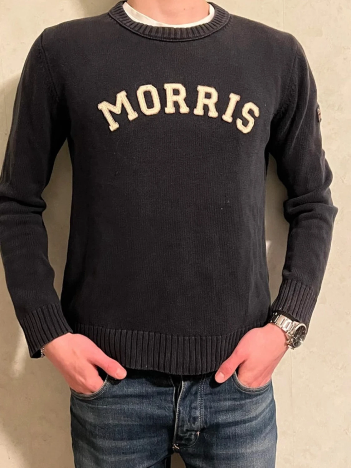 stickad tröja från Morris - 2