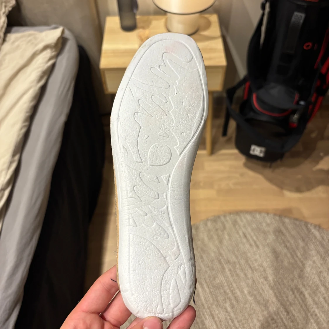 Christian Louboutin svarta sneakers med nitar - 3