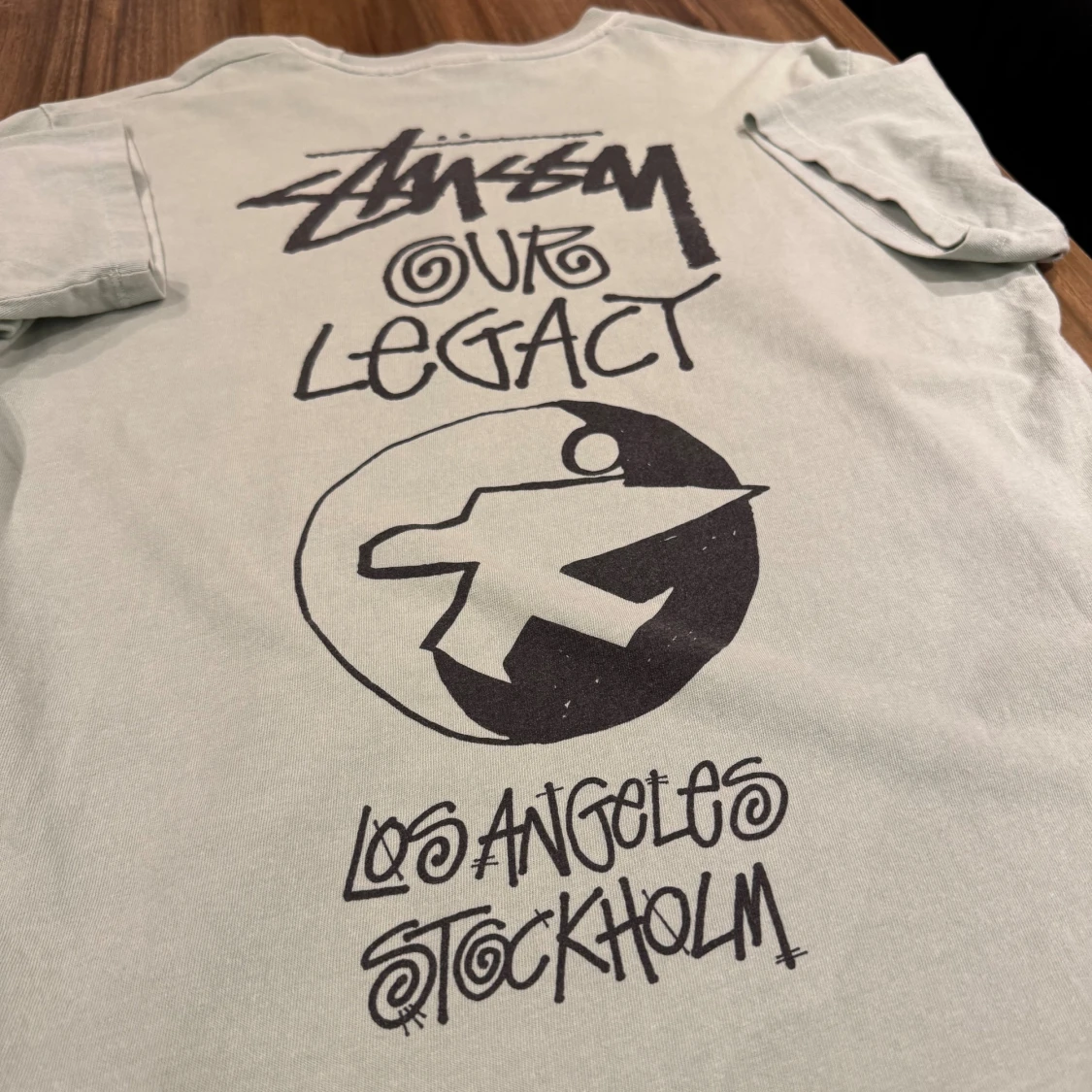 Stüssy x Our Legacy mintgrön t-shirt - 2